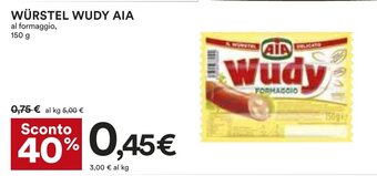 Coop WÜRSTEL WUDY AIA 150 g offerta