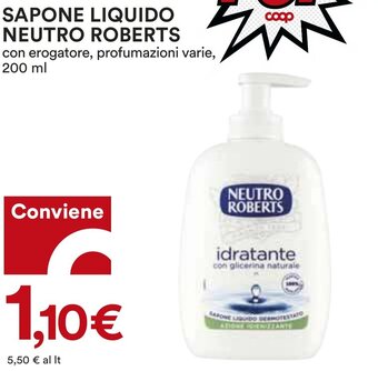 Coop SAPONE LIQUIDO NEUTRO ROBERTS 200 ml offerta