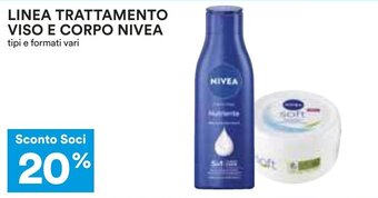 Coop LINEA TRATTAMENTO VISO E CORPO NIVEA offerta