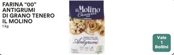 Coop FARINA "00" ANTIGRUMI DI GRANO TENERO IL MOLINO 1 kg offerta
