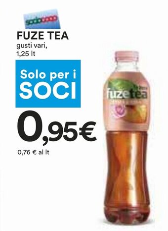 Coop FUZE TEA gusti vari, 1,25 It offerta