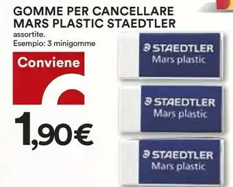 Coop Mars Staedtler Gomme Per Cancellare Plastic offerta