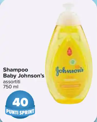 Carrefour Johnson's Baby Shampoo 750ml offerta