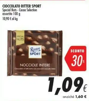Coop Ritter sport Nocciole Intere 100 G(ml) offerta