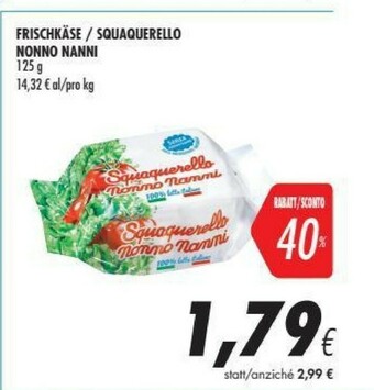 Coop Nonno Nanni Squaquerello offerta