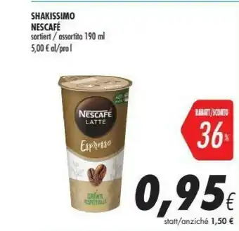 Coop Nestlè Nestlé - Nescafé Shakissimo Cappuccino Zero 190 G(ml) offerta