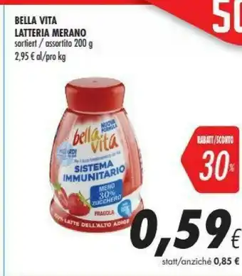 Coop Merano Bella Vita Fragola 200 G(ml) offerta