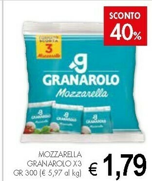 Crai Granarolo Mozzarella offerta