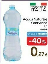 Carrefour Sant'anna Acqua Minerale Naturale offerta