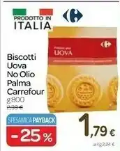 Carrefour Carrefour - Biscotti Alle Uova 800 G(ml) offerta