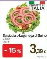 Carrefour Salsiccia Di Suino offerta