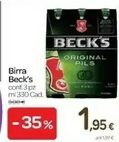 Carrefour Becks Beck's - Birra 330 G(ml) offerta