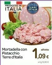 Carrefour Terre d'Italia Mortadella Con Pistacchio offerta