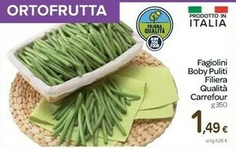 Carrefour Fagiolini offerta