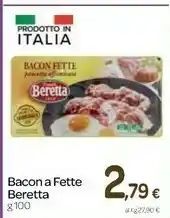 Carrefour Express Fratelli Beretta - Bacon Fette Pancetta Affumicata 100 G(ml) offerta