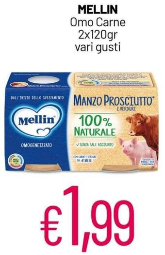Franzy's MELLIN Omo Carne 2x120gr vari gusti offerta