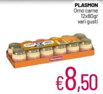 Franzy's PLASMON Omo carne 12x80gr vari gusti offerta