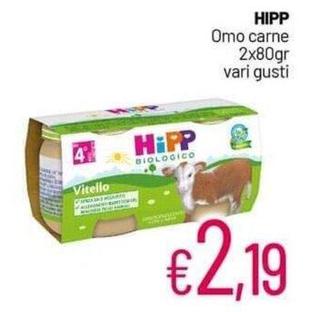 Franzy's HIPP Omo carne 2x80gr vari gusti offerta