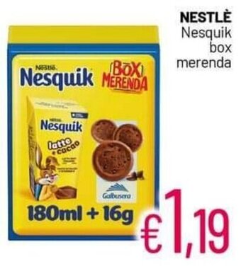 Franzy's NESTLE Nesquik box merenda offerta