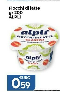 Colonial Sud Alplì Fiocchi Di Latte Classici 200 G(ml) offerta