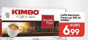 Colonial Sud Kimbo Caffè Macinato Fresco 250 G(ml) offerta