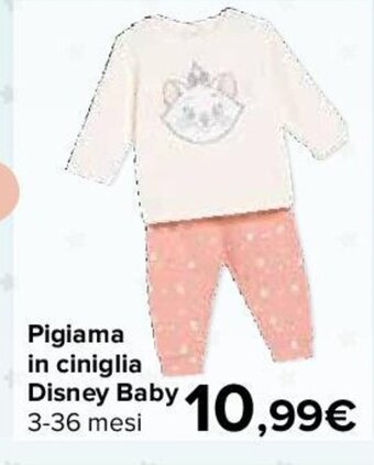Carrefour Pigiama in ciniglia Disney Baby 3-36 mesi offerta