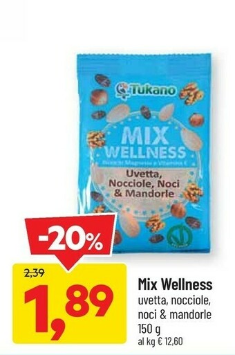 DPiù Tukano Mix Wellness offerta