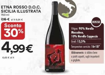 ETNA ROSSO D.O.C. SICILIA ILLUSTRATA 750ml