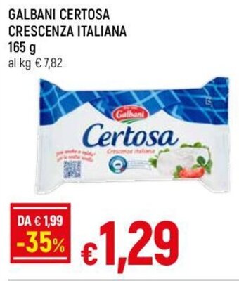 GALBANI CERTOSA CRESCENZA ITALIANA 165 g