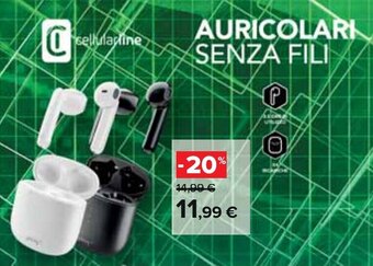Cellularline AURICOLARI SENZA FILI
