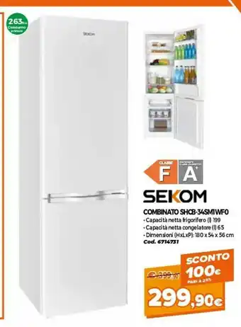 GRANCASA Sekom Friog Comboinato Shcb-34smiwfo offerta