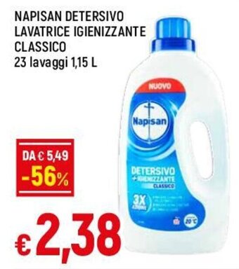 Famila NAPISAN DETERSIVO LAVATRICE IGIENIZZANTE CLASSICO 23 lavaggi 1,15 L offerta