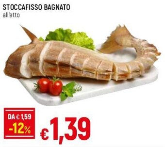 Famila STOCCAFISSO BAGNATO all'etto offerta