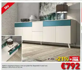 Madia In Melaminico Bianco