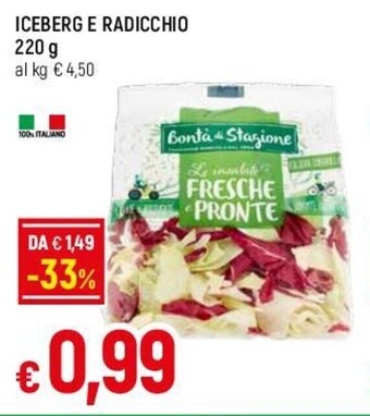 Famila ICEBERG E RADICCHIO 220 g offerta