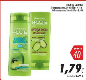 Coop Garnier Fructis 3600541968738 Balsamo Per Capelli Donna Balsamo Per Capelli Non Professionale 200 Ml offerta