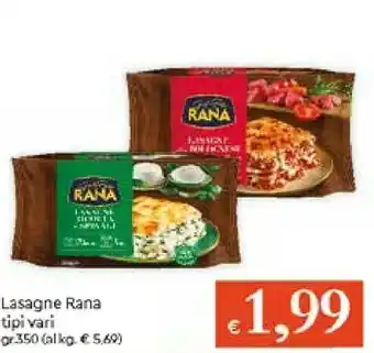 Galassia Rana Lasagne Ricotta E Spinaci 350 G(ml) offerta