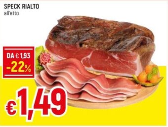 Famila SPECK RIALTO all'etto offerta