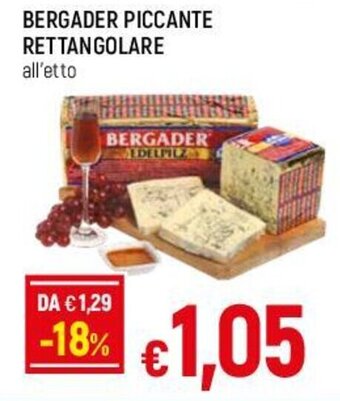 Famila BERGADER PICCANTE RETTANGOLARE all'etto offerta