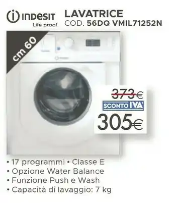 Indesit Lavatrice Cod 56dq Vmil71252n