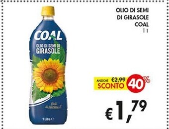 Coal Coal olio di semi di girasole offerta