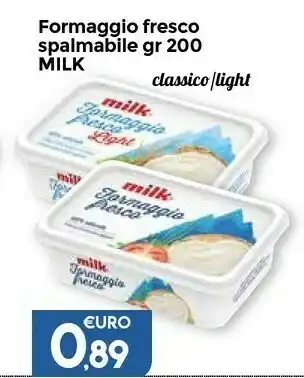 Milk - Formaggio Fresco Light 200 G(ml)