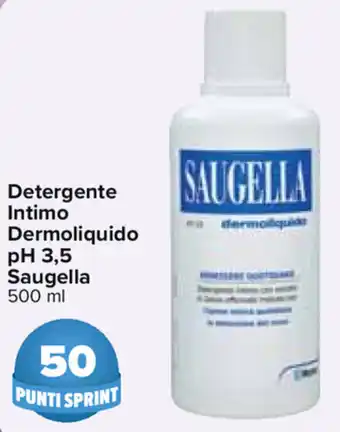 Carrefour Saugella Detergente Intimo Dermoliquido pH 3,5 500ml offerta