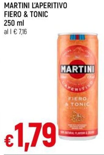 Famila MARTINI L'APERITIVO FIERO & TONIC 250 ml offerta