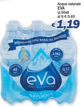 Ard Discount Eva acqua naturale offerta