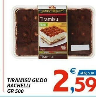 Vivo Supermercati Gildo rachelli Tiramisu offerta