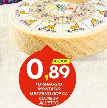 Vivo Supermercati Mezzano Formaggio Montasio Dop offerta