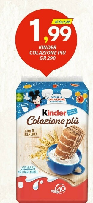 Vivo Supermercati Ferrero Kinder Colazione Più 290 G(ml) offerta