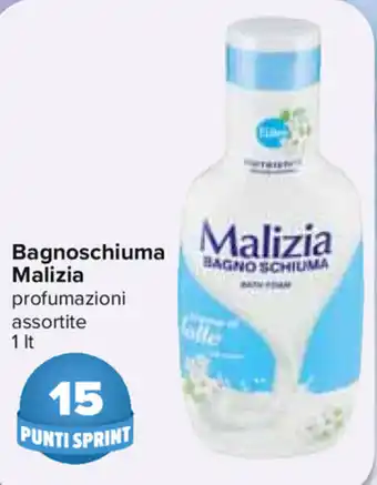Carrefour Malizia Bagnoschiuma 1lt offerta
