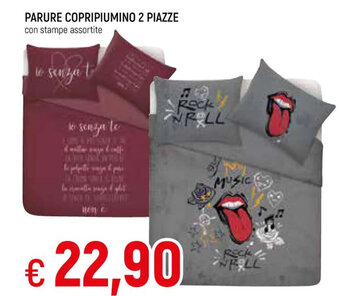 PARURE COPRIPIUMINO 2 PIAZZE